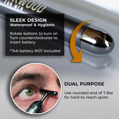 Eye Roller Facial Skincare Massager - Spa Jade Roller Alternative - Fights Puffy Eyes, Dark Circles, & Crow'S Feet - Skin Tightening Self-Care Treatment